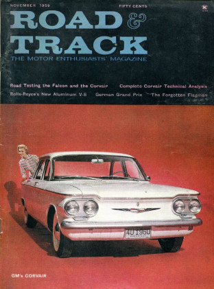 ROAD & TRACK 1959 NOV - NEW CORVAIR & FALCON, SCARAB